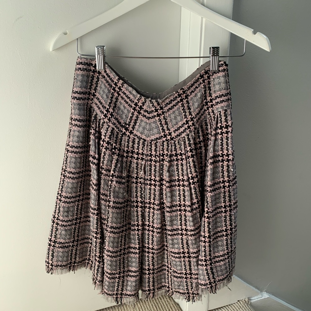 Chanel plaid skirt
